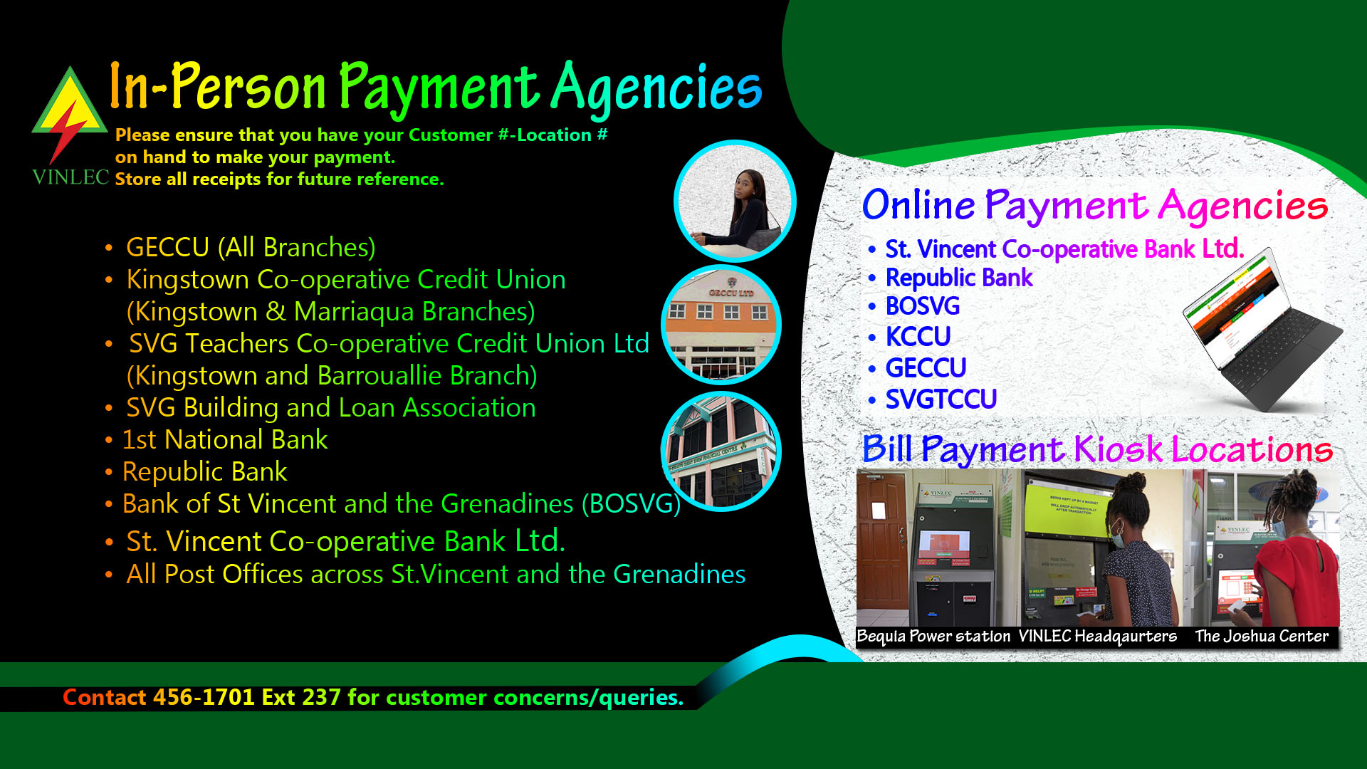 Payment Agencies and kiosks